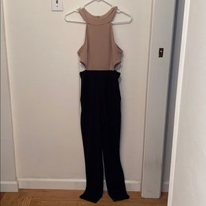 Light brown/black jumpsuit. Size S.